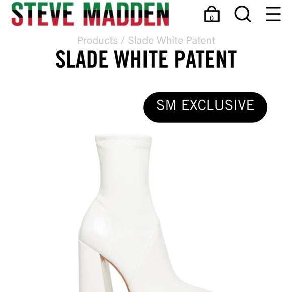 NEW- Steven Madden White Booties Size 8. Missed the return window. Never worn. - Picture 4 of 4
